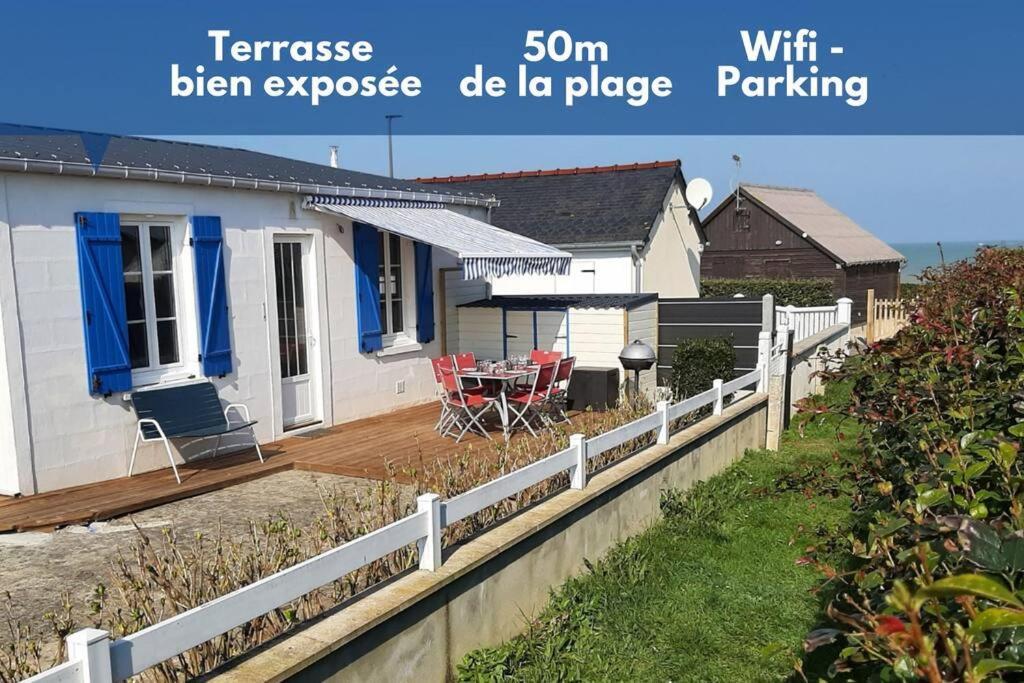 Les heures tranquilles - Vue mer - 50m de la plage Saint-Côme-de-Fresné Extérieur photo